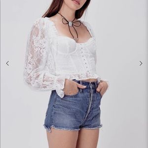 NWT Cheyenne Lace Bustier Top